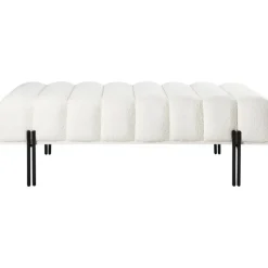 Leen Bakker CAREY - Bankje - Gebroken wit - Polyester