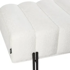 Leen Bakker CAREY - Bankje - Gebroken wit - Polyester