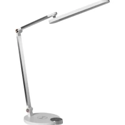 Leen Bakker CAROY - Bureaulamp LED - Wit - Synthetisch materiaal