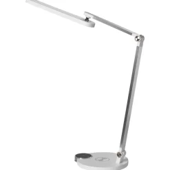 Leen Bakker CAROY - Bureaulamp LED - Wit - Synthetisch materiaal