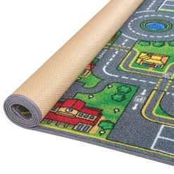 Vloerkleden Kinderkamer-Carpet Studio Playcity Speelkleed - Meerkleurig - 95x200cm
