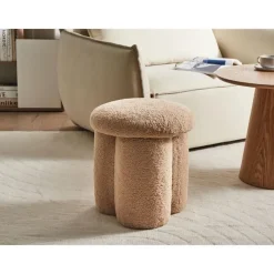 Poefen-Leen Bakker CARRINGTON - Poef - Beige - Bouclé