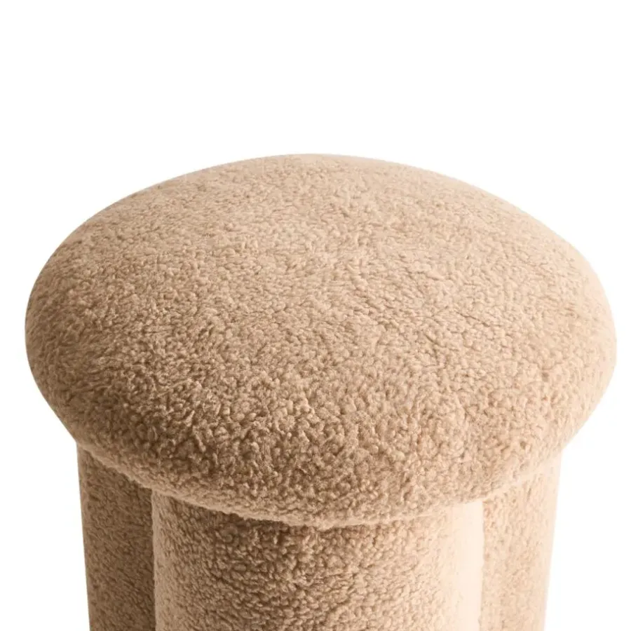 Poefen-Leen Bakker CARRINGTON - Poef - Beige - Bouclé