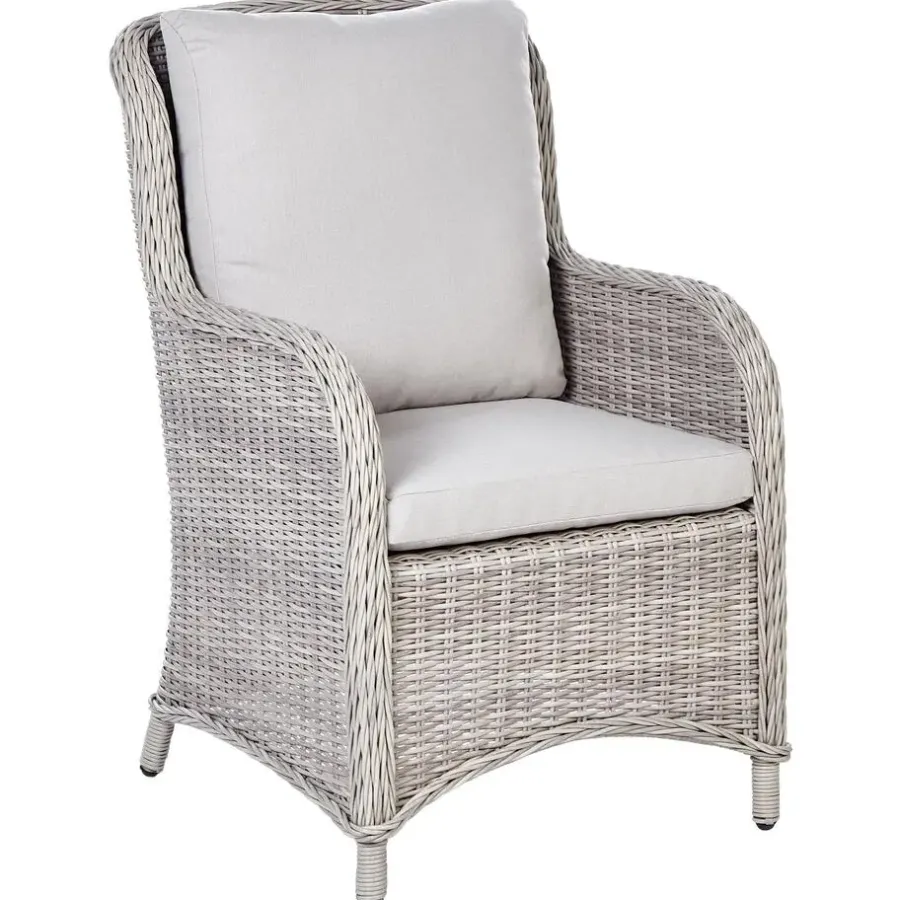 Beliani CASCAIS - Tuinstoel set van 2 - Beige - PE rotan