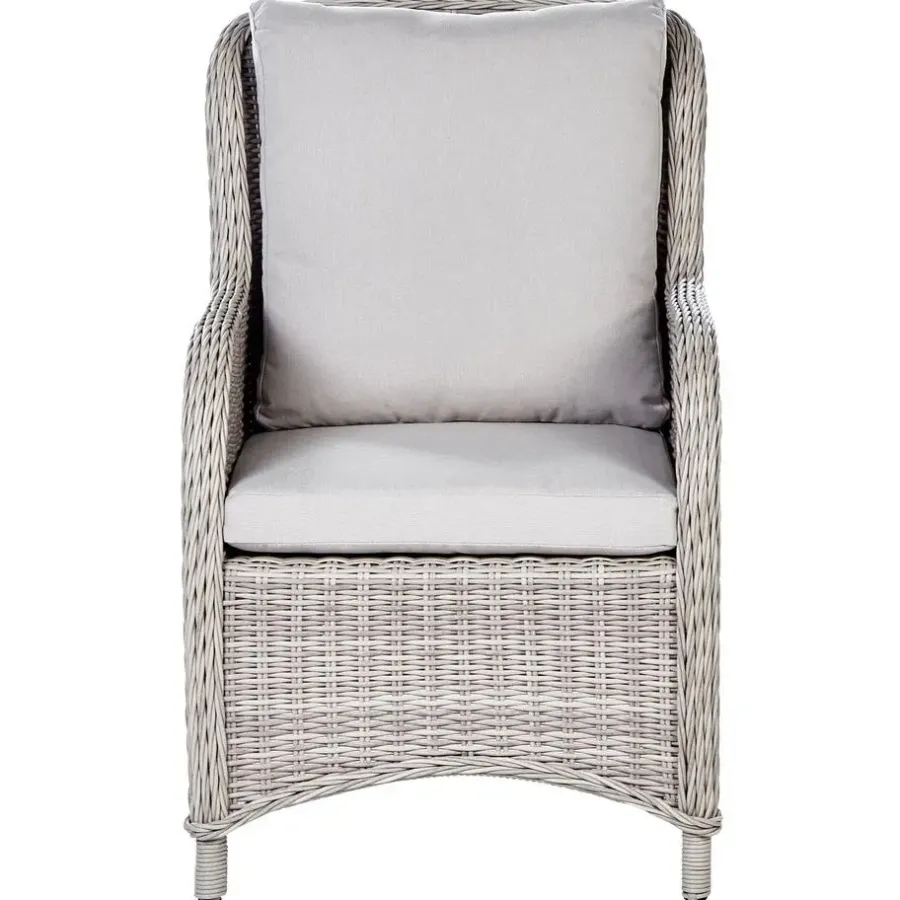Beliani CASCAIS - Tuinstoel set van 2 - Beige - PE rotan