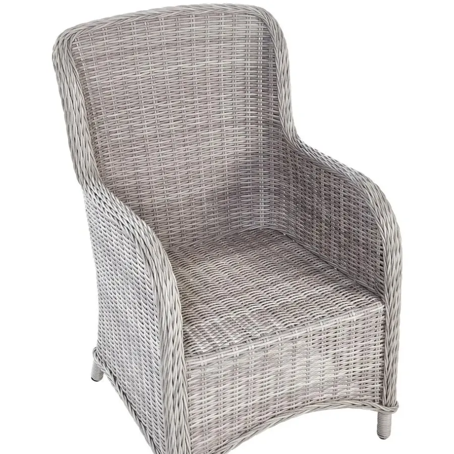 Beliani CASCAIS - Tuinstoel set van 2 - Beige - PE rotan