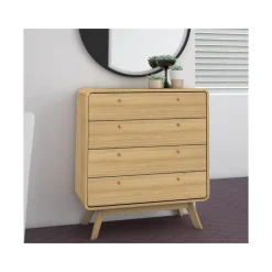Loft24 Cassie - Commode met 4 laden in eikenlook