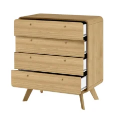 Loft24 Cassie - Commode met 4 laden in eikenlook