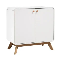 Dressoirs-Loft24 Cassie - Dressoir met 2 witte spaanplaatdeuren