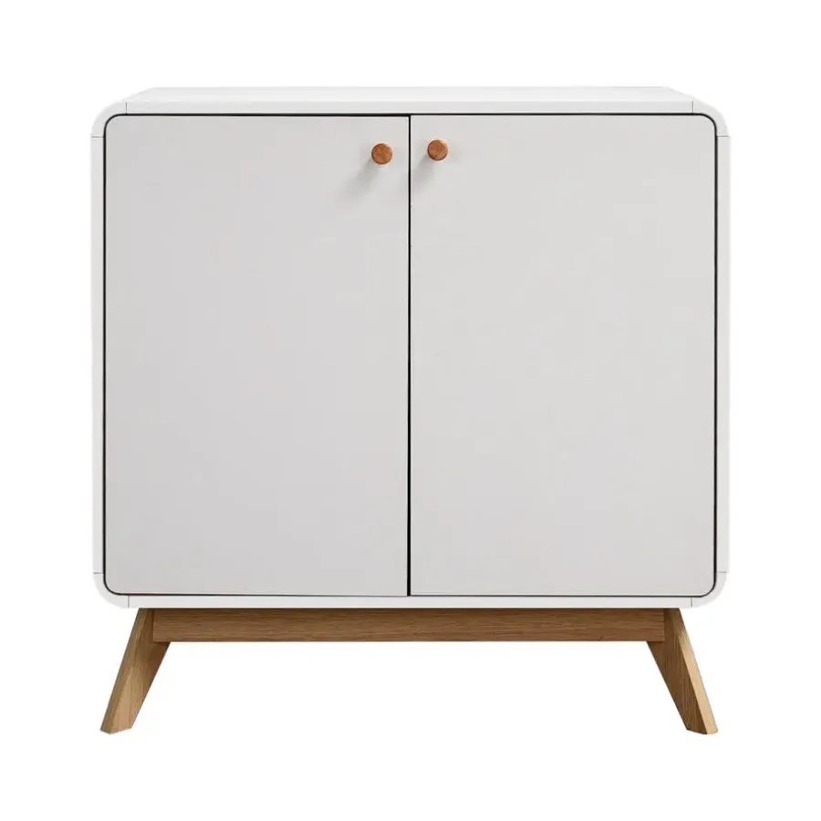 Dressoirs-Loft24 Cassie - Dressoir met 2 witte spaanplaatdeuren