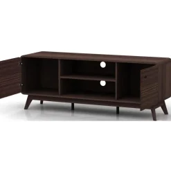 Tv Meubels-Loft24 Cassie - TV-meubel met 2 deuren van walnotenhoutspaanplaat