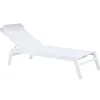 Ligbedden-Beliani CATANIA - Strandstoel - Wit - Aluminium