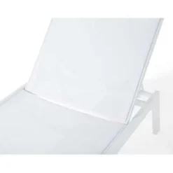 Ligbedden-Beliani CATANIA - Strandstoel - Wit - Aluminium
