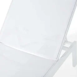 Ligbedden-Beliani CATANIA - Strandstoel - Wit - Aluminium