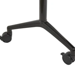 Bureaus-Beliani CAVI - Bureau verstelbaar - Wit/Zwart - 120 x 60 cm - Metaal