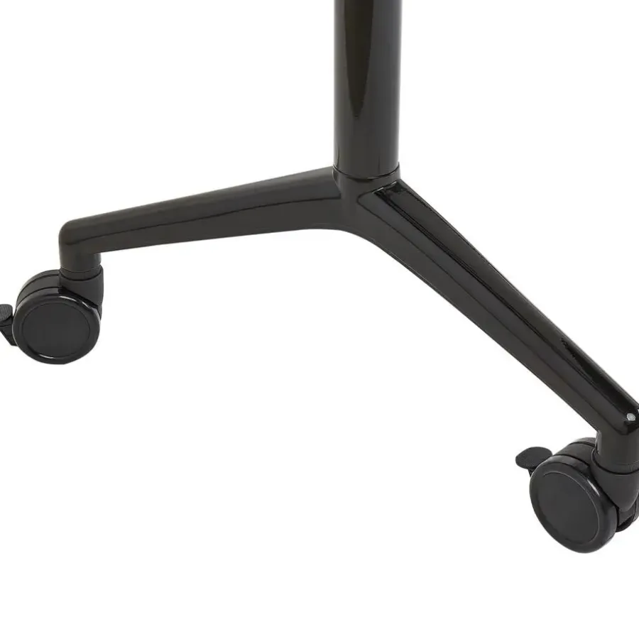Bureaus-Beliani CAVI - Bureau verstelbaar - Wit/Zwart - 120 x 60 cm - Metaal