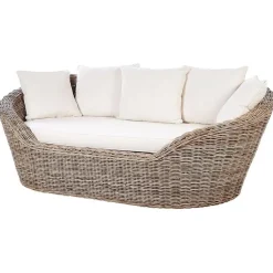 Ligbedden-Beliani CAVO - Ligbed - Natuurlijk - Rotan