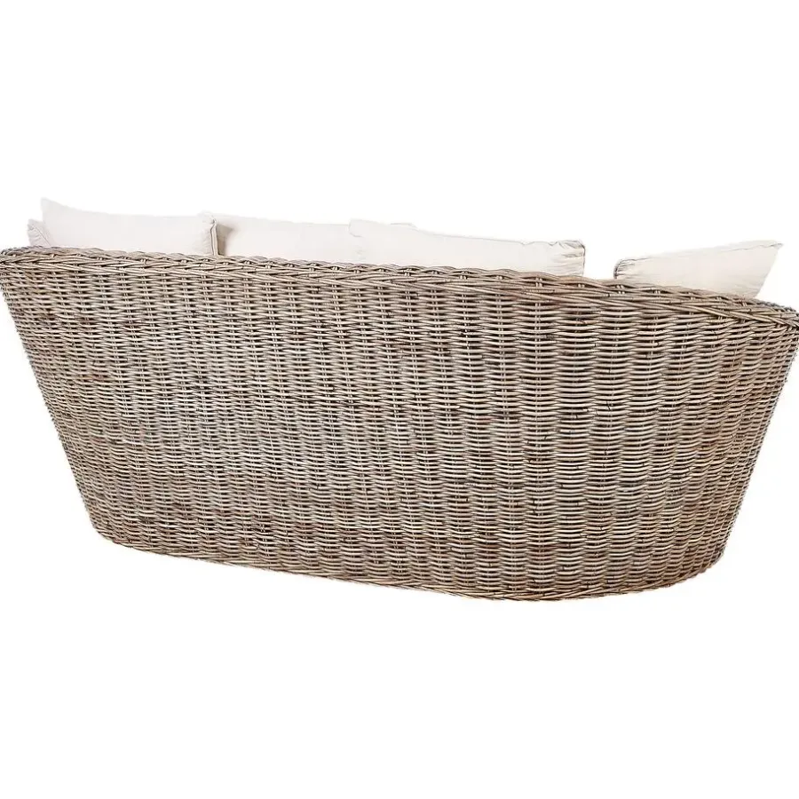 Ligbedden-Beliani CAVO - Ligbed - Natuurlijk - Rotan
