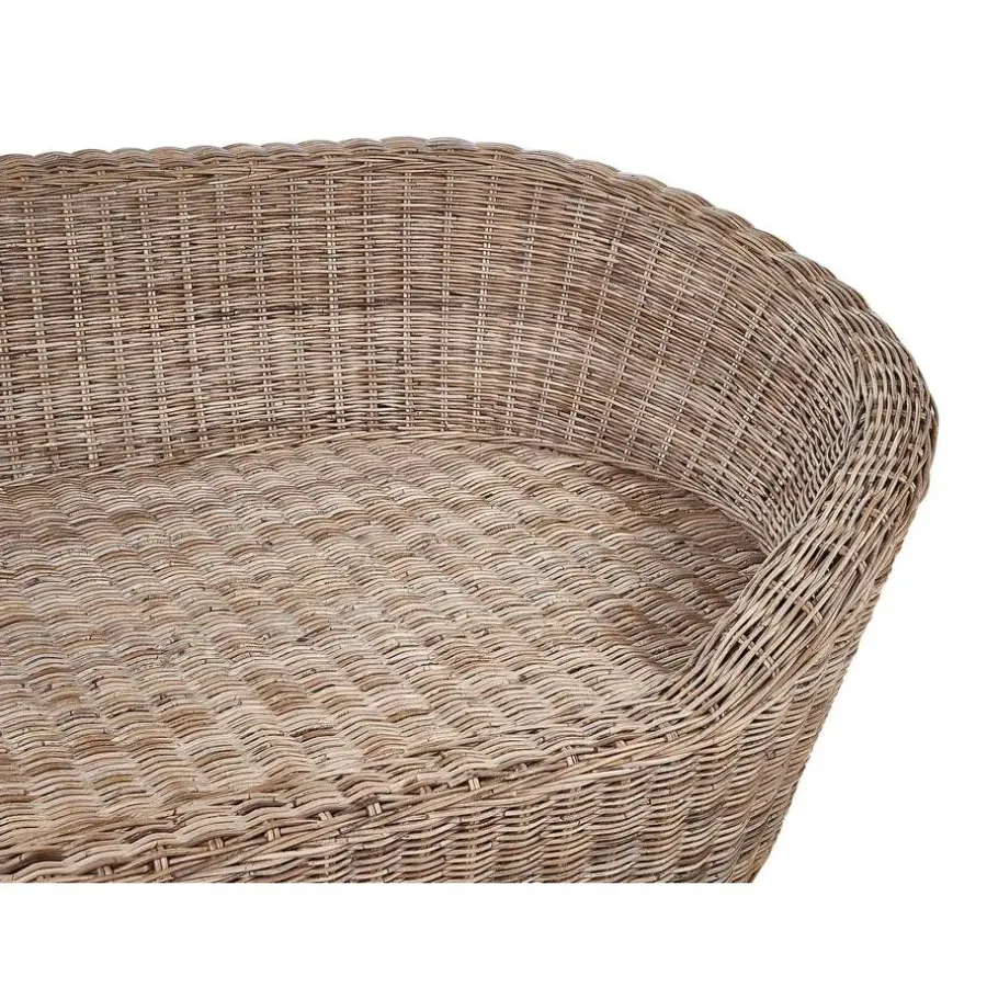 Ligbedden-Beliani CAVO - Ligbed - Natuurlijk - Rotan