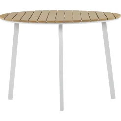 Tuinsets|Tuinsets-Beliani CAVOLI - Tuinset voor 4 - Wit/Beige - Aluminium