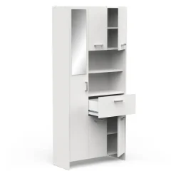 CBA Badkamerkast Coralie - 83,4 x 32,8 x 184,9 cm - Wit
