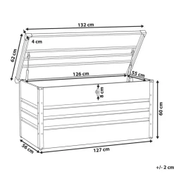 Leen Bakker CEBROSA - Kussenbox - Blauw - 400 l - Staal