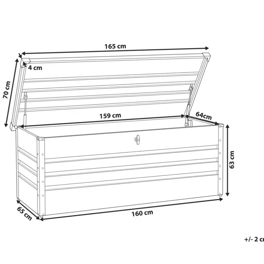 Leen Bakker CEBROSA - Kussenbox - Blauw - 600 l - Staal