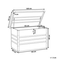 Leen Bakker CEBROSA - Kussenbox - Blauw - 300 l - Staal