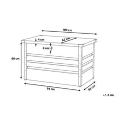 Kussenboxen-Beliani CEBROSA S - Kussenbox - Grijs - Staal