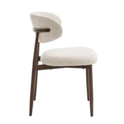 Furnihaus Celia Eetkamerstoelen Set van 2 - Beige Walnoot
