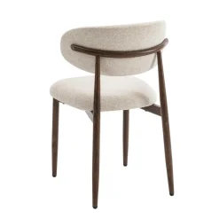 Furnihaus Celia Eetkamerstoelen Set van 2 - Beige Walnoot