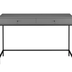 Loft24 Celine - Bureau met 2 laden in grijs MDF