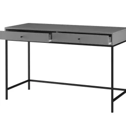 Loft24 Celine - Bureau met 2 laden in grijs MDF