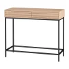 Loft24 Celine - Consoletafel met 2 laden eiken spaanplaat