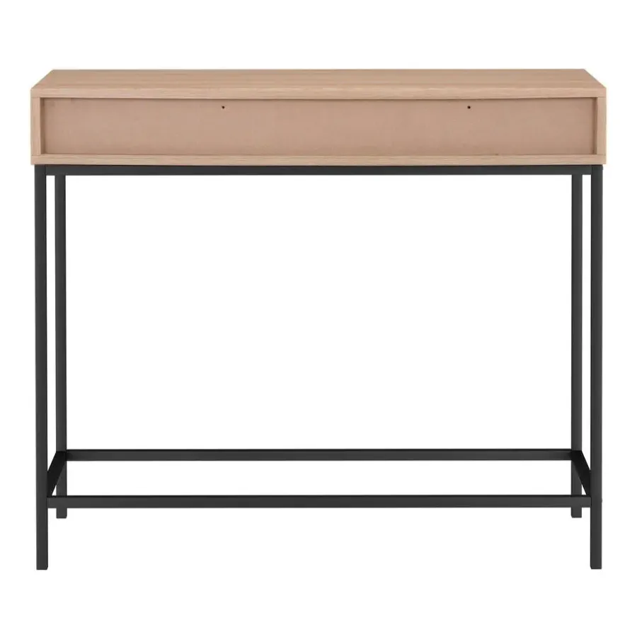 Loft24 Celine - Consoletafel met 2 laden eiken spaanplaat