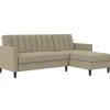 Dorel Home Celine - 3-zits hoekslaapbank in cappuccino stof