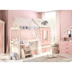 Merkloos Cento Pink bedhuisje kinderbed meisjeskamer 200 x 90 cm