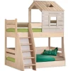Merkloos Cento stapelbed bedhuisje kinderkamer 200x90 - 200x100 cm
