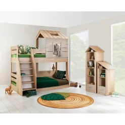 Merkloos Cento stapelbed bedhuisje kinderkamer 200x90 - 200x100 cm