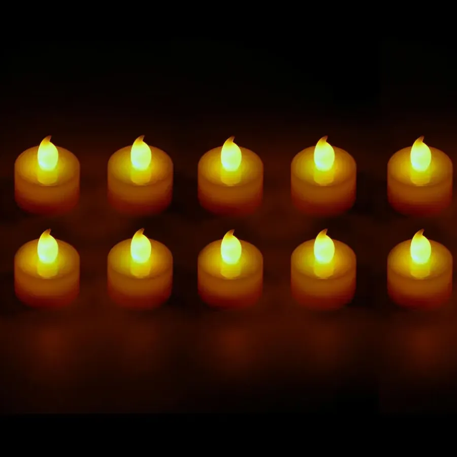 Cepewa Kaarsen - LED - 10 st - 3,5 cm - met afstandsbediening