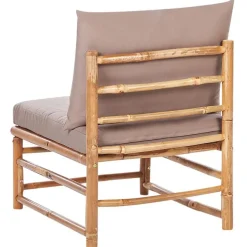 Beliani CERRETO - Loungeset 5-zits - Taupe - Bamboe