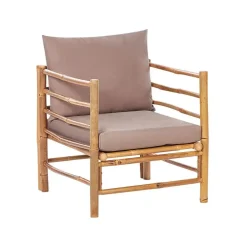 Beliani CERRETO - Loungeset 5-zits - Taupe - Bamboe