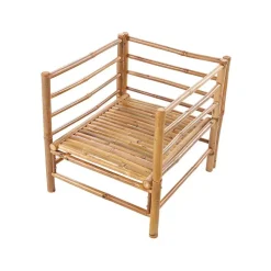 Beliani CERRETO - Loungeset 5-zits - Taupe - Bamboe