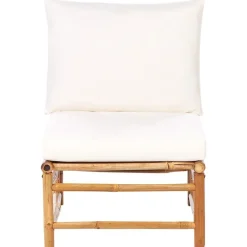 Beliani CERRETO - Loungeset 6-zits hoekbank - Wit - Bamboehout
