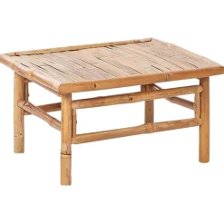 Beliani CERRETO - Loungeset 5-zits met salontafel - Wit - Bamboehout