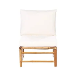 Beliani CERRETO - Loungeset 5-zits met salontafel - Wit - Bamboehout