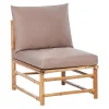 Beliani CERRETO - 1-zits module - Taupe - Bamboe