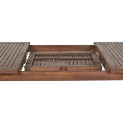 Tuintafels-Beliani CESANA - Tuintafel - Donkerhout - 100 x 180/240 cm - Acaciahout