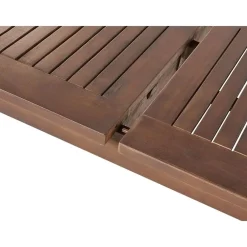 Tuintafels-Beliani CESANA - Tuintafel - Donkerhout - 100 x 180/240 cm - Acaciahout