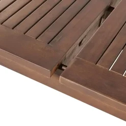 Tuintafels-Beliani CESANA - Tuintafel - Donkerhout - 100 x 180/240 cm - Acaciahout